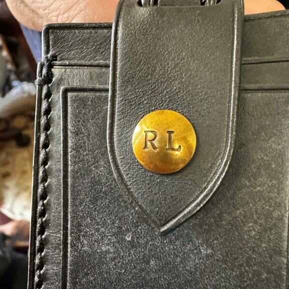 Ralph Lauren RRL Handmade Black Pebbled Leather Duffle Bag Travel Bag - Picture 8 of 17